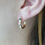Kaleidoscope Gemstone Hoop Earrings, thumbnail 3 of 9