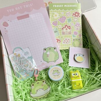 Cute Kawaii Frog Stationery Box Set, 3 of 3