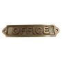 Personalised Office Brass Plaque With Vintage Finish, thumbnail 4 of 12