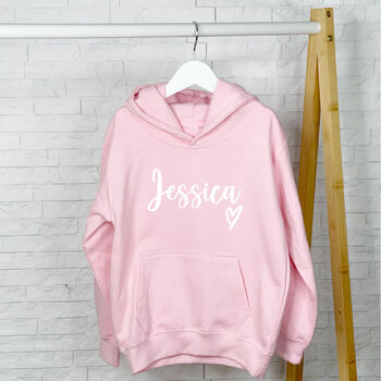 Personalised Name With Heart Hoodie, 4 of 7