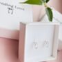 Stud Earrings In Sterling Silver Diamond Cz Stones, thumbnail 3 of 6