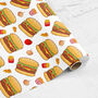 Burgers Wrapping Paper Roll Or Folded, thumbnail 3 of 3
