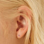 Sterling Silver Birthstone Stud Earrings, thumbnail 2 of 12
