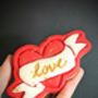 Love Heart And Swallows Tatoo Inspired Biscuit Gift, thumbnail 7 of 9
