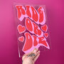 Ride Or Die Hearts Clear Acrylic Plaque, thumbnail 5 of 6