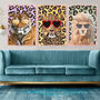 Custom Leopard Print Personalised Animal Art, thumbnail 2 of 10