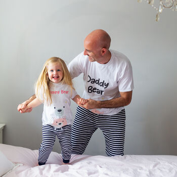 Personalised Daddy And Me Matching Bear Pyjamas, 3 of 12