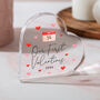 Our First Valentine’s Day Acrylic Heart Plaque Gift, thumbnail 1 of 4