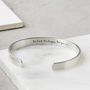 Personalised Sterling Silver Bee Bangle, thumbnail 2 of 4