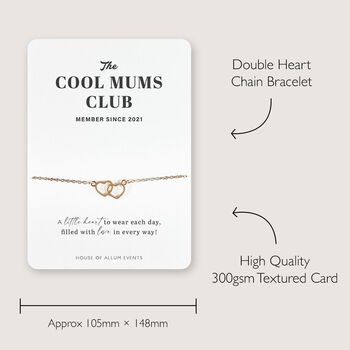 Mothers Day Personalised Jewellery Gift Cool Mums Club, 5 of 5