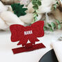 Personalised Red Bow Christmas Place Setting, thumbnail 7 of 8