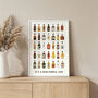 Illustrated Rum Montage Print, thumbnail 2 of 5