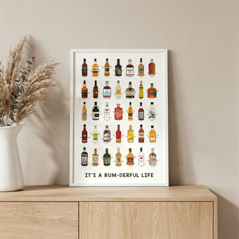 Illustrated Rum Montage Print, 2 of 5