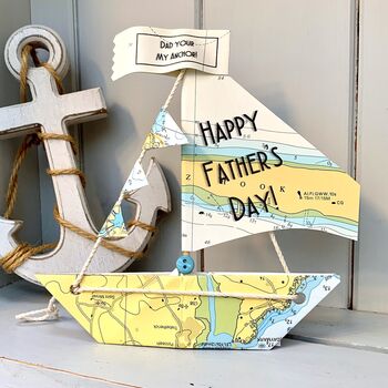 Personalised Father's Day Sail Boat Card, 2 of 11