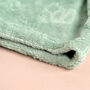 Personalised Baby Dressing Gown Floral Or Dino Print, thumbnail 10 of 12