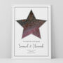 The Night She Said Yes Personalised Star Map Print Engagement Gift, thumbnail 3 of 12