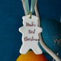 Baby Teddy Christmas Decoration, thumbnail 2 of 4