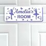 Personalised Ballerina And Butterfly Childs Door Sign, thumbnail 5 of 11