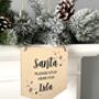 Personalised Wooden Santa Stop Here Sign, thumbnail 1 of 3