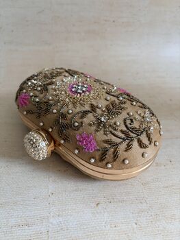 Gold Oval Clutch Bag, 5 of 10
