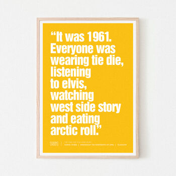 'It Was …' Personalised Popular Culture Year Gift Print, 9 of 10