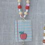 Thank You Teacher Lanyard With Colourful Card Holder – End Of Term Gift, thumbnail 5 of 8