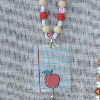 Thank You Teacher Lanyard With Colourful Card Holder – End Of Term Gift, 5 of 8