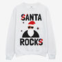 Santa Rocks Women's Christmas Jumper, thumbnail 6 of 6