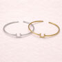 Lucky Horseshoe Bangle Open Style Cuff, Equestrian Jewellery, thumbnail 2 of 7