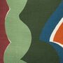 Grover Abstract Green Piped Linen Cushion, thumbnail 7 of 8