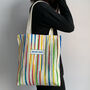 Canvas Bright Colourful Tote Bag, thumbnail 4 of 4
