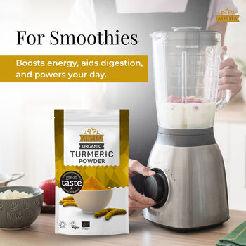 Ausha Organic Turmeric Powder 500g UK Certified Organic By Soil Association Great Taste Award 2023, 9 of 10
