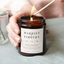 Engagement Gift Personalised Frosted Candle, thumbnail 2 of 4