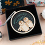 Personalised Couples Penguin Christmas Tree Decoration, thumbnail 2 of 6