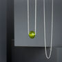 Sterling Silver Glass Sphere Necklace, thumbnail 3 of 8