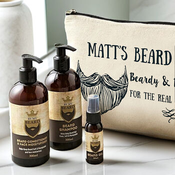 Personalised Beardy And Brilliant Beard Kit, 5 of 6