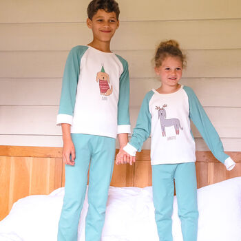 Personalised Jolly Dogs Children's Christmas Pyjamas, 5 of 7