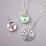 Elements Crystal Trio Layered Necklace Set, thumbnail 2 of 7