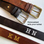 Premium Quality Personalised Genuine Leather Belt, thumbnail 2 of 10
