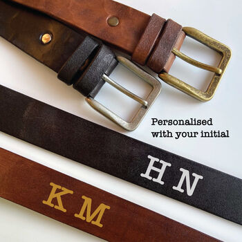 Premium Quality Personalised Genuine Leather Belt, 2 of 10