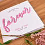 The First Day Of Forever Personalised Wedding Card, thumbnail 2 of 8