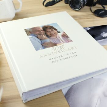 Personalised Photo 30th Anniversary Photo Album, 3 of 5