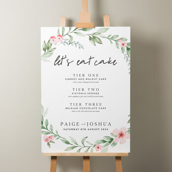 Floral Wedding Freshen Up Sign 'Paige', 9 of 9