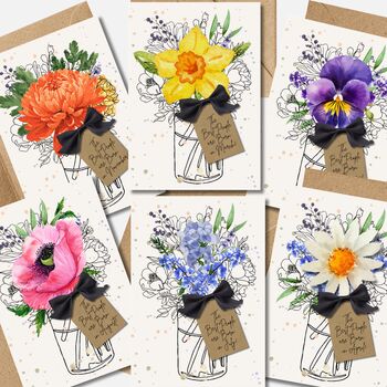 August Poppy Birth Flower Scented Birthday Card, 10 of 12
