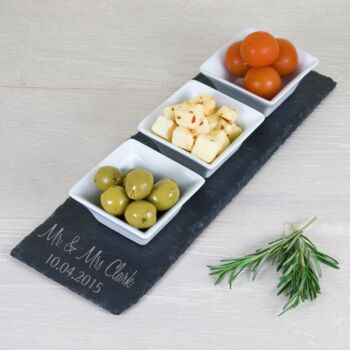 Personalised Slate Meze Serving Platter, 2 of 7