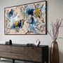 Large Blue Abstract Landscape Painting Authentic Art Contemporary, thumbnail 3 of 3