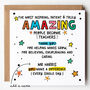 Amazing Teacher Thank You Card, thumbnail 1 of 4