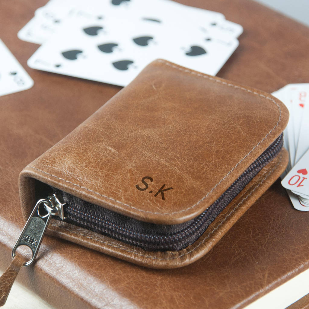 Personalised Leather Playing Card Case By Oh So Cherished | notonthehighstreet.com