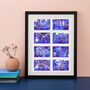 Our Eight Wonders Of The World Personalised Map Print, thumbnail 2 of 6