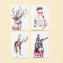 'Santa's Helper' Donkey Christmas Card, thumbnail 4 of 4